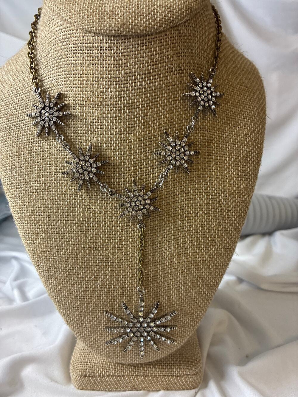 Park Lane Stellar Starburst Necklace Celestial Statement Y Lariat necklace